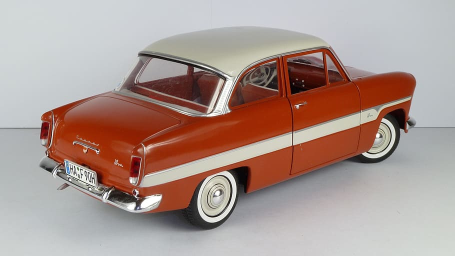 Ford, 12m, 1959, sedán, 1x18, modelo de coche, revell, modo de transporte, transporte, automóvil