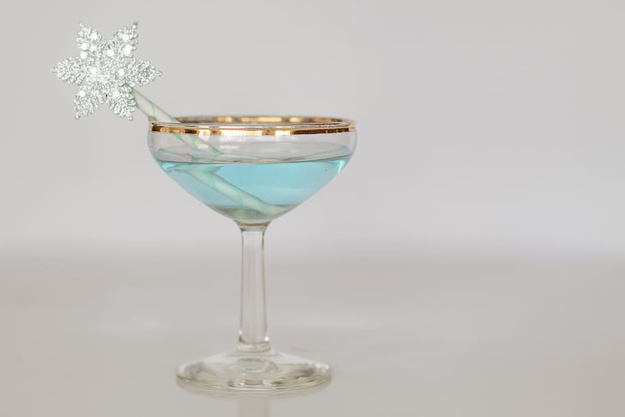 clear, glass martini glass, white, background, winter, martini, snowflake, cocktail, glass, drink