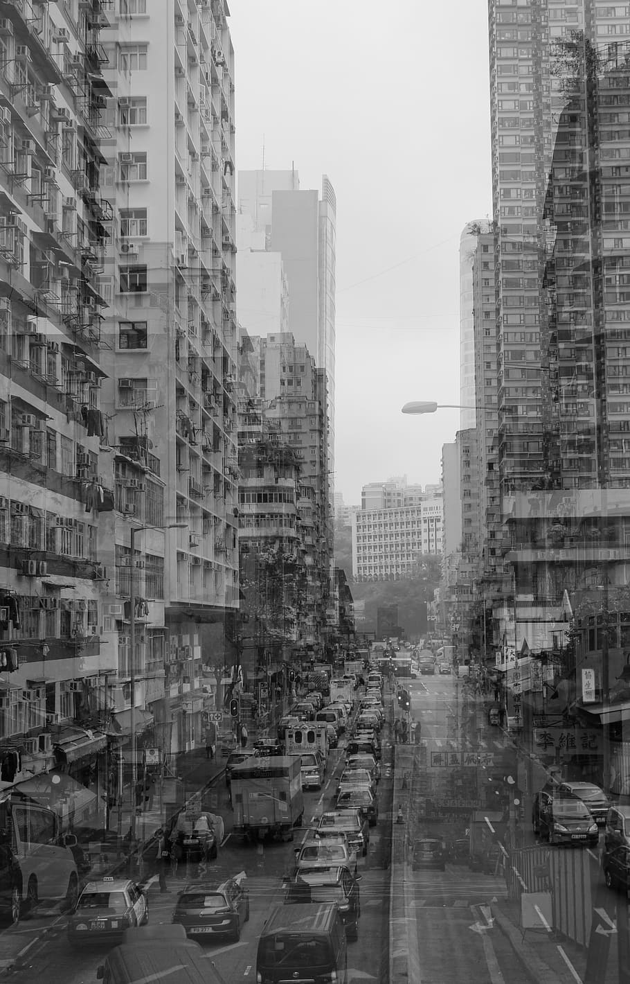 ヤウ・マ・テイ, 1960年頃, 建物, 1960年代, 1960年代頃の建物, 香港, 都市, 通り, 都市生活, 超高層ビル