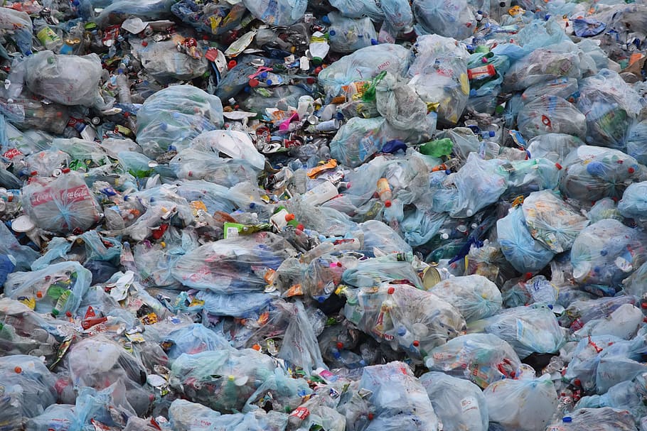 berbagai macam, botol plastik, banyak paket plastik, paket, banyak, limbah, sampah, kantong sampah, dump, lingkungan