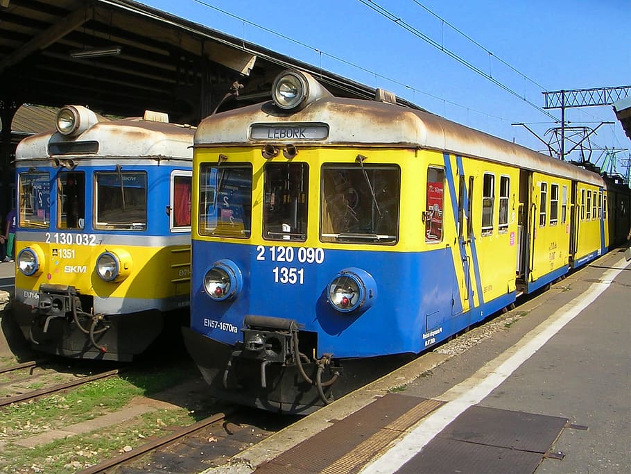 Gdansk, Gdynia, Train, Old, rusty, poland, transportation, public transportation, train - vehicle, railroad track