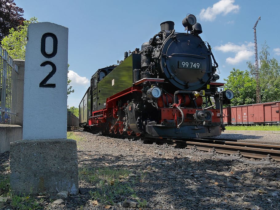 steam locomotive, zittau, mileage, railway station, narrow gauge railway, lausitz, railway, small ground, narrow gauge, steam