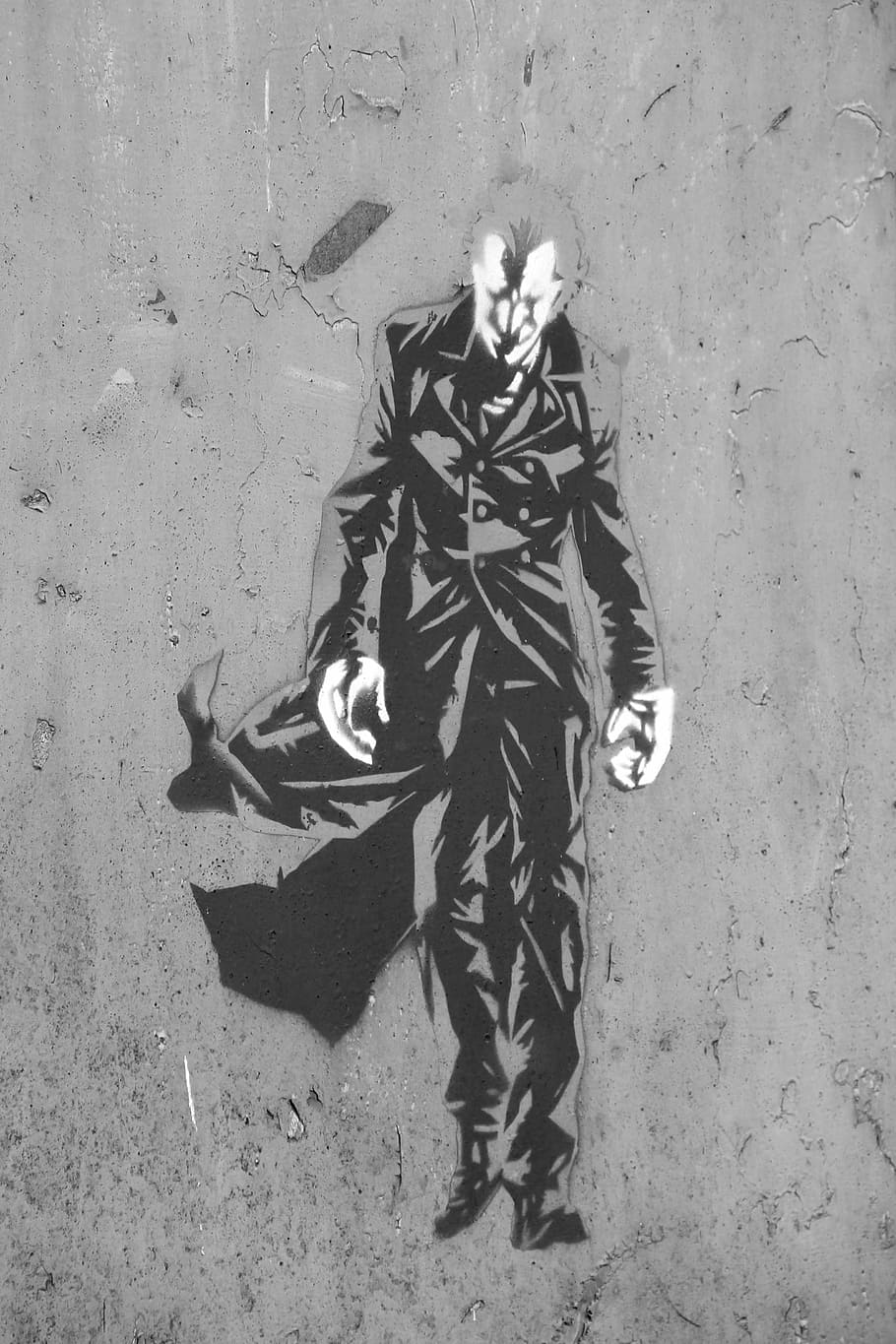 Batman, Grafite, Rua, a arte de, spray, arte de rua, lago dusia, mural, parede, arte moderna