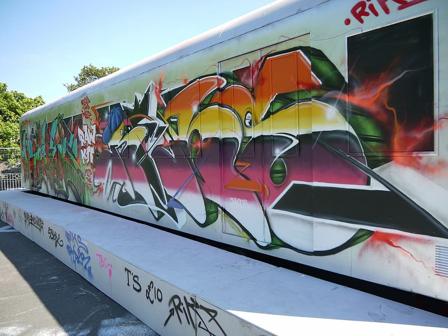 arte callejero, graffiti, telón de fondo, colorido, color, artístico, genial, moderno, arte, calle