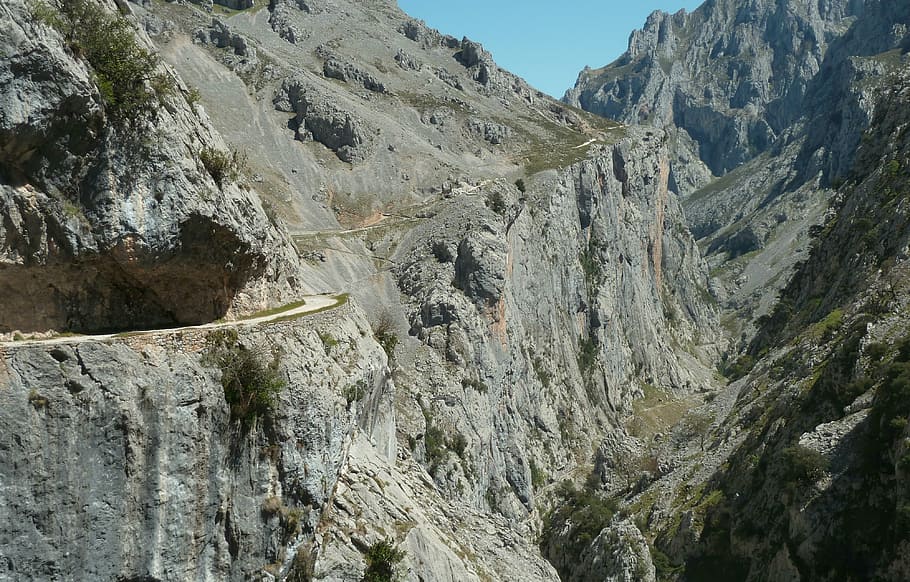 montaña, camino cain, picos europa, asturias, españa, naturaleza, aire libre, pintorescos, paisaje, roca - Objeto