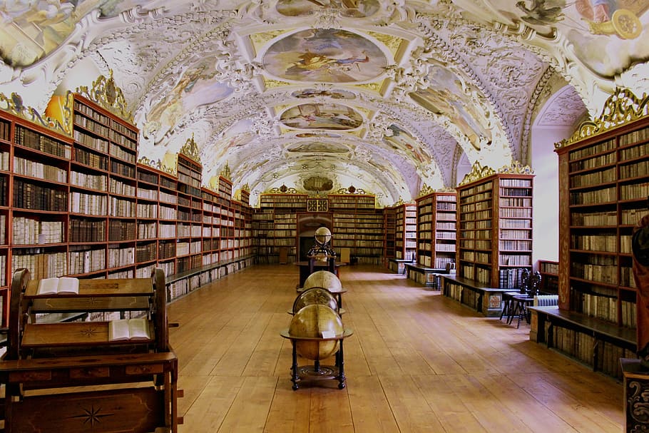 interior, view, room, books, shelves, library, globe, bookstore, reading, sale books