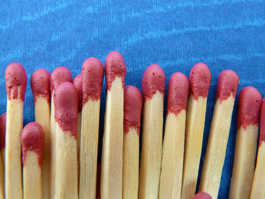 Matches, Fire, Burn, Kindle, Close, fire, burn, macro, wood - material, close-up, day