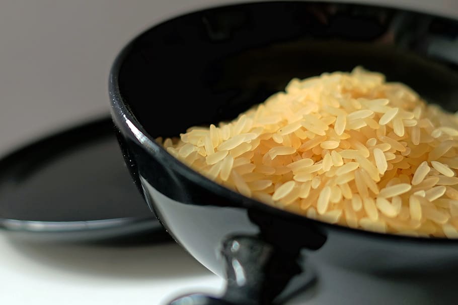 rice grain, frying, pan, Rice Bowl, Asia, Food, Plate, rice, rice plate, eat