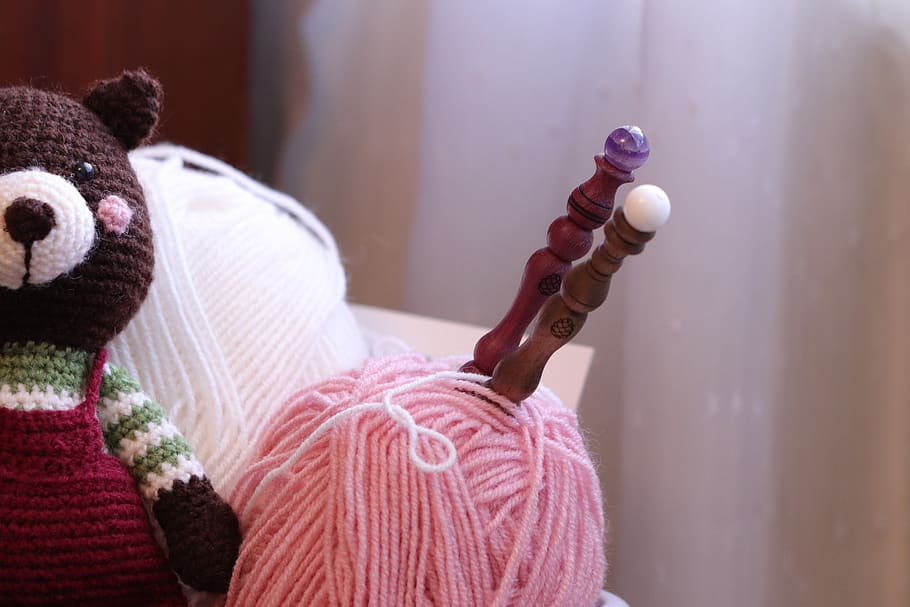 crochê, tricô, malha, lã, fio, feito à mão, tecido, passatempo, têxtil, segmento
