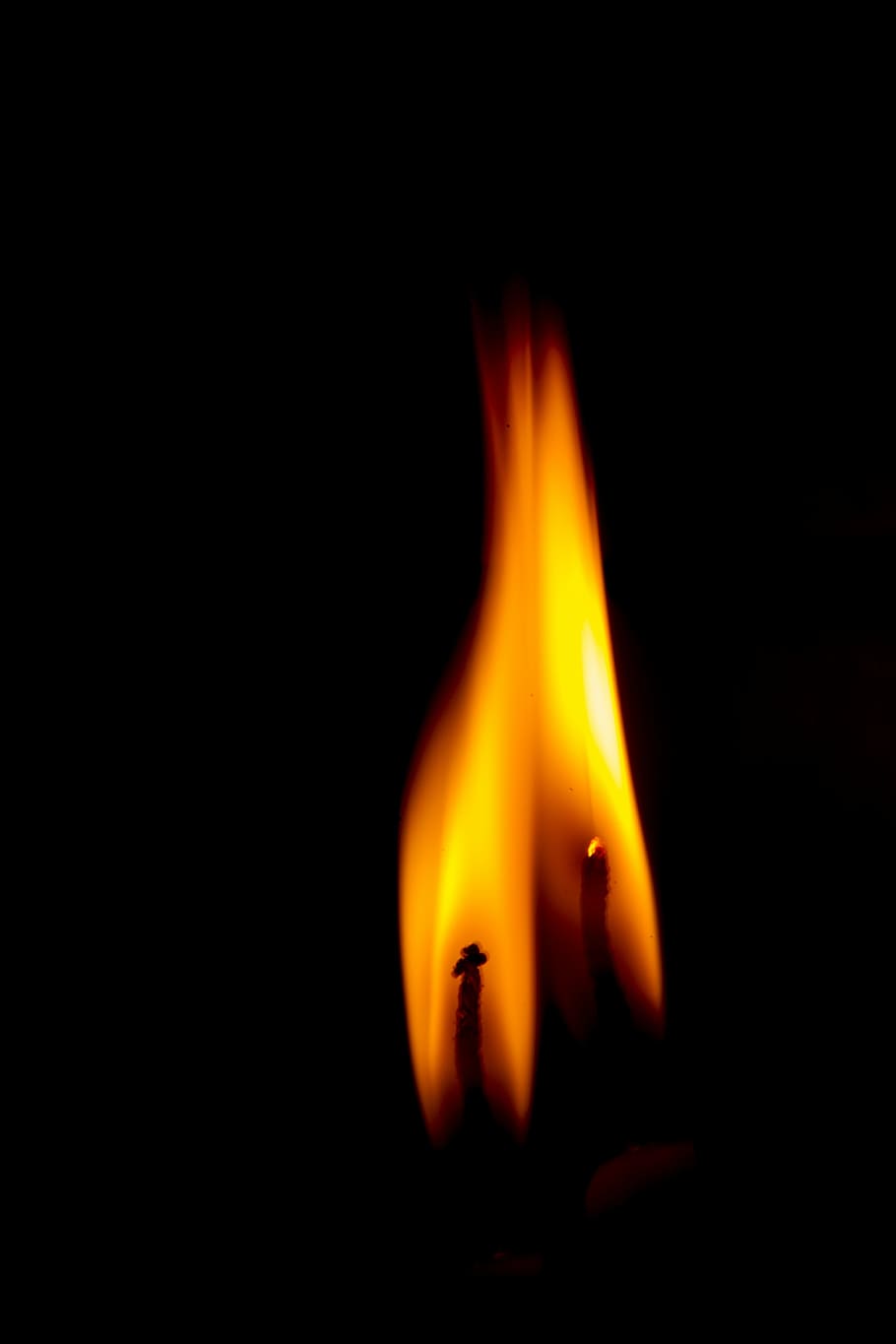 lit safety mach, ali, flame, in the dark, burn, yellow, background, oil lamp, wind, sin