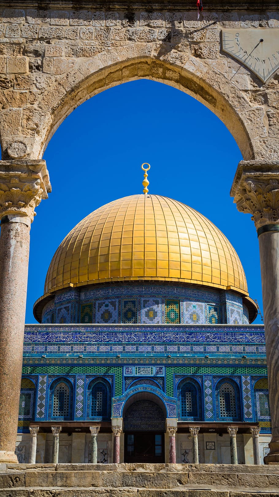 Jerusalén, mezquita, santo, religión, israel, arquitectura, religioso, antiguo, ciudad, hito