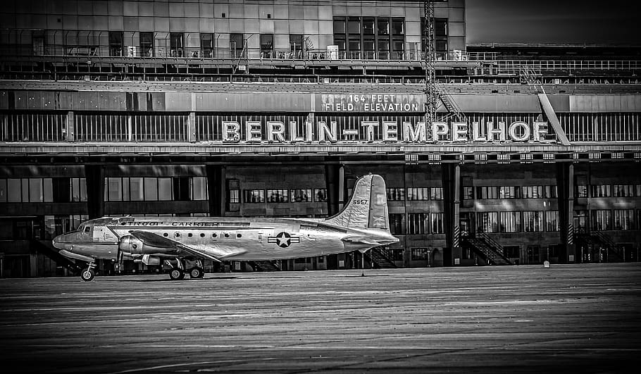 aircraft, flyer, airport, candy bomber, aviation, traffic, wing, propeller plane, historically, airfield
