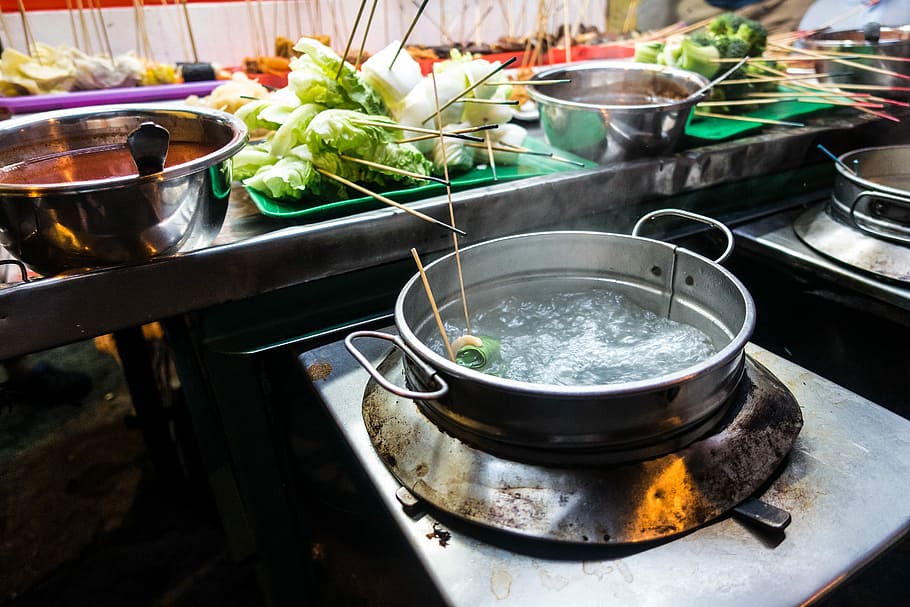 malaysian lok lok, hot, pot, Malaysian, Lok Lok, hot pot, asian, Malaysia, street food, cooking