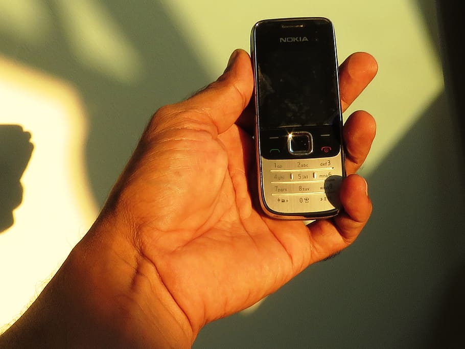 Nokia, Telefone de mão, Móvel, mão, telefone, celular, comunicação, ligar, telefone celular, chamando
