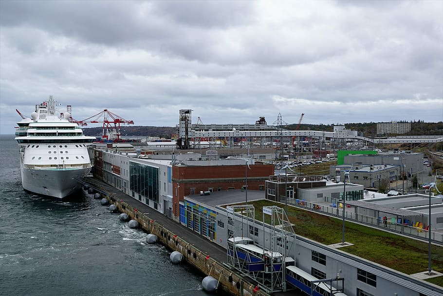 Port, Halifax, Canada, halifax, canada, arhitecture, storm, winter, autumn, water, building