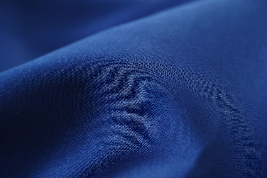 blue textile, fabric, macro, detail, nobody, horizontal, design, pattern, texture, abstract pattern