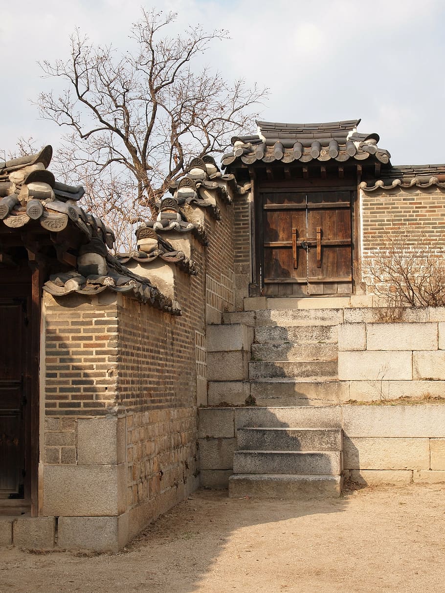 Ciudad prohibida, Changdeokgung, República de Corea, tradicional, arquitectura, estructura construida, exterior del edificio, árbol, nadie, cielo