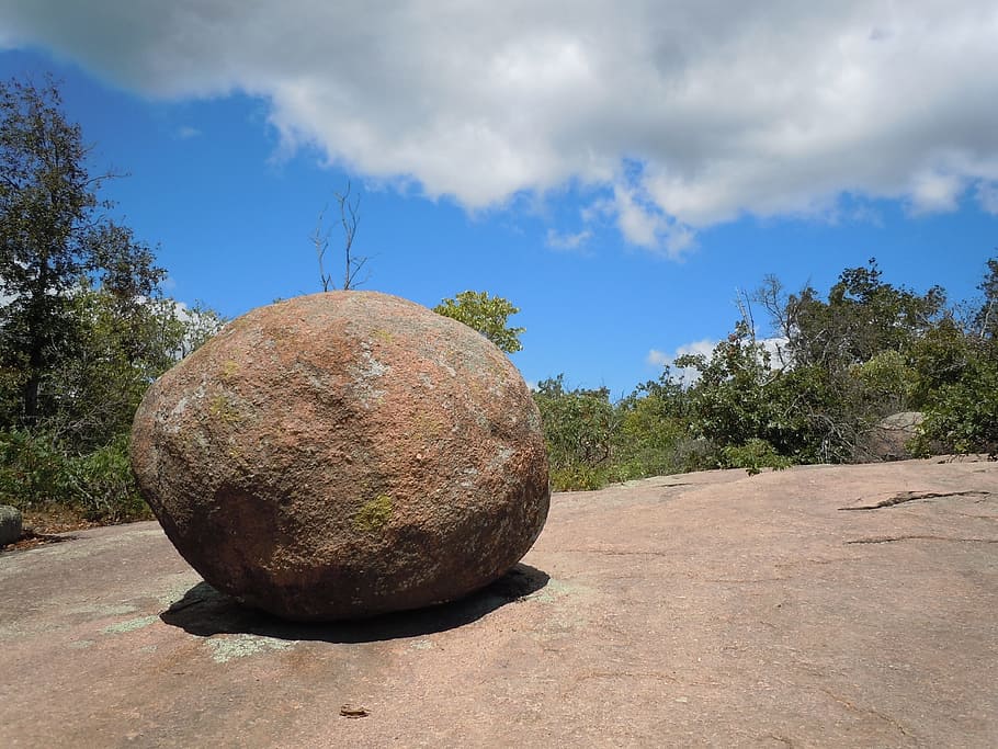 batu, batu besar, alam, besar, geologi, indah, bola, luar, padat, berat