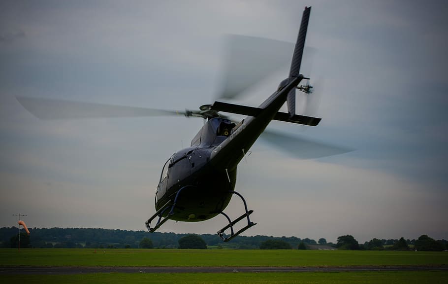 Helicóptero, rotor, aspas del rotor, despegue, avión, transporte, mosca, vehículo aéreo, vuelo, cielo