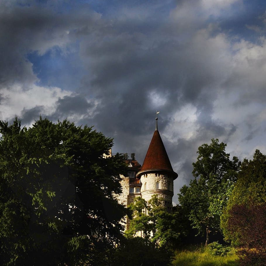 casa assombrada, castelo, schaffhausen, reno, torre, arquitetura, igreja, história, lugar famoso, exterior do edifício