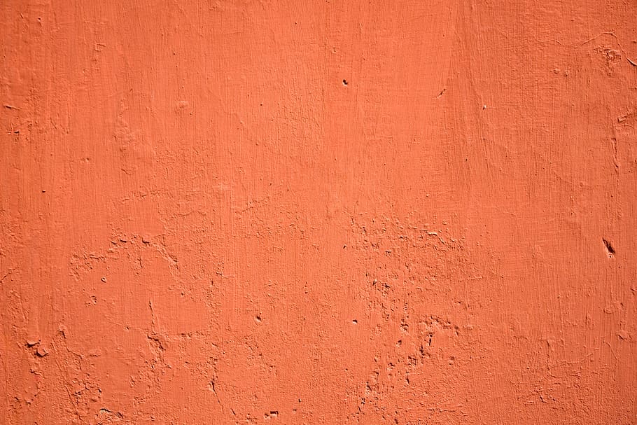 orange wall paint, wall, red, texture, india, asia, travel, backgrounds, full frame, textured