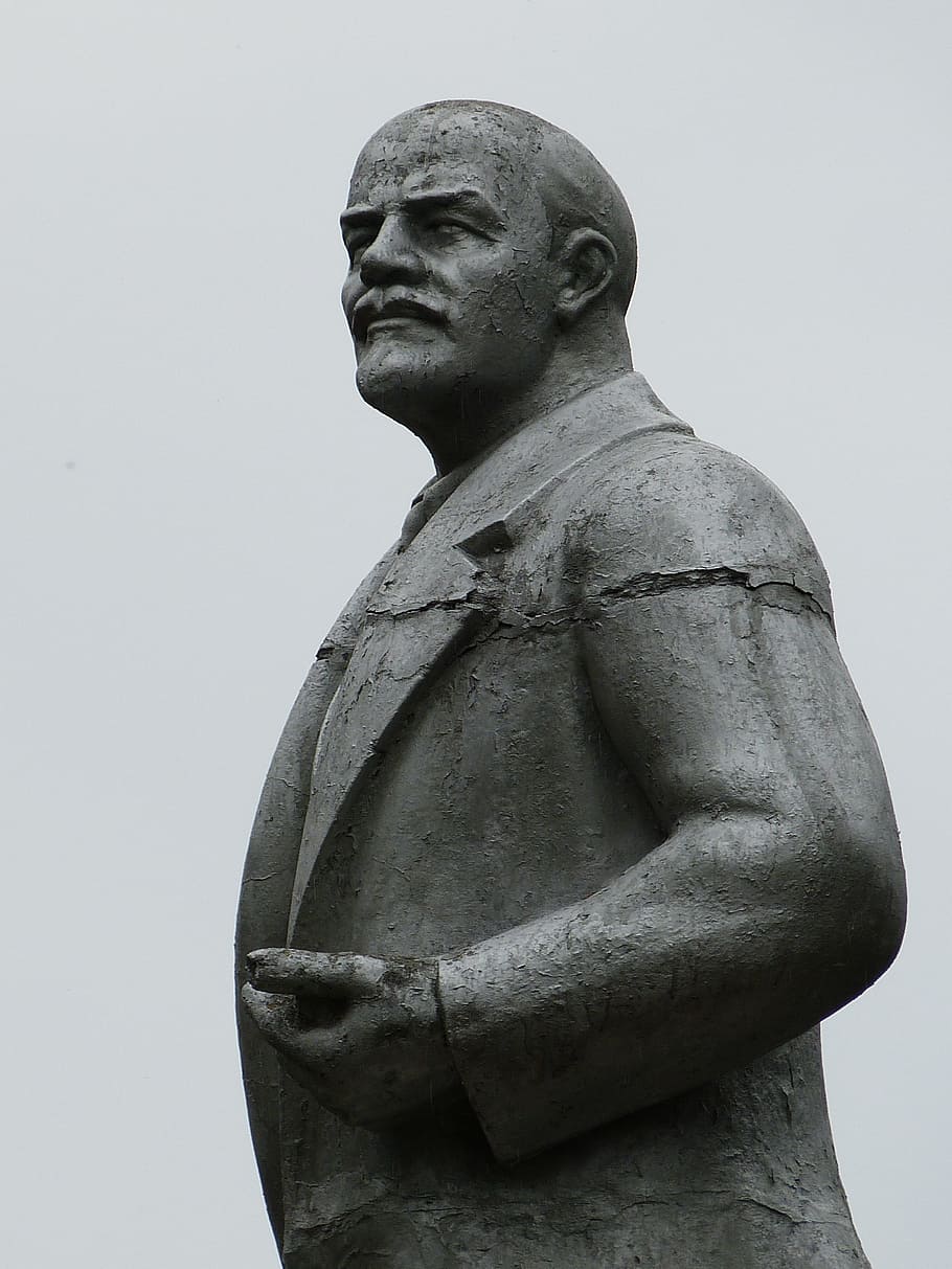 hombre, hormigón, estatua, durante el día, Rusia, Anillo de oro, Históricamente, uglich, monumento, Unión Soviética