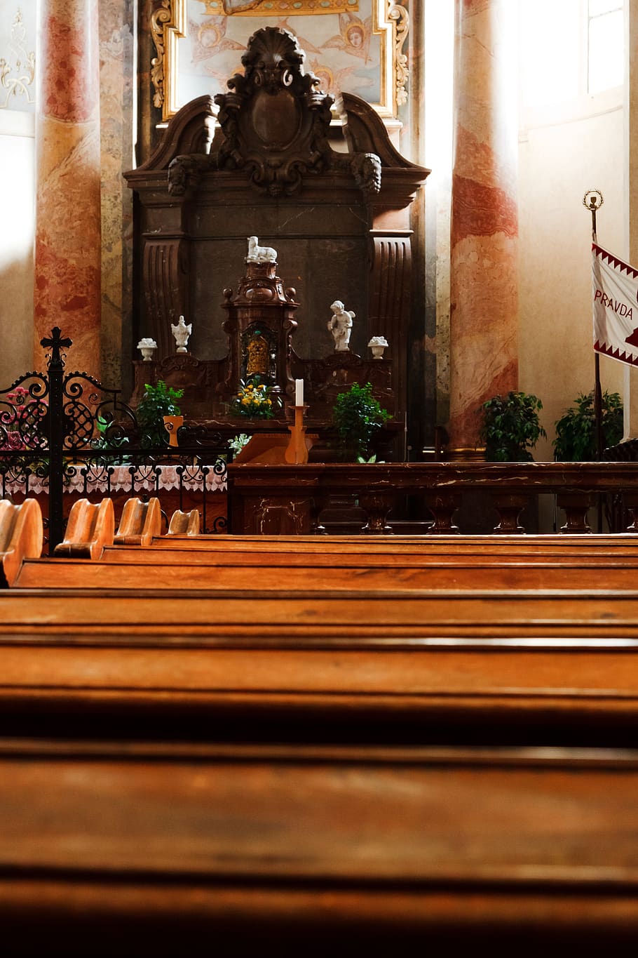 altar, architecture, bench, cathedral, catholic, chapel, christ, christian, church, culture