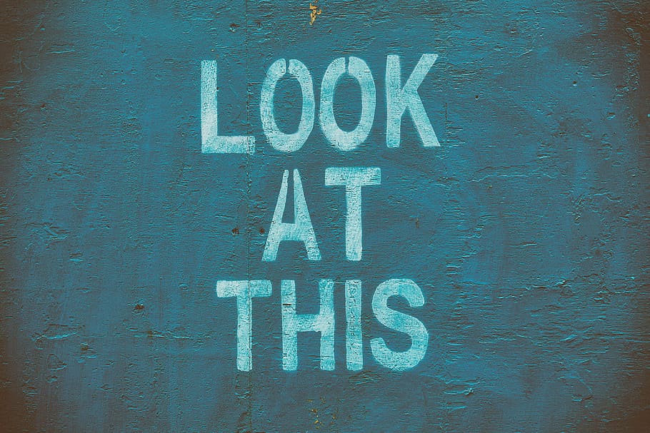 ‘look, this’, ’ stencil lettering  on, lettering on, urban, wall, Look, stencil, lettering, textures