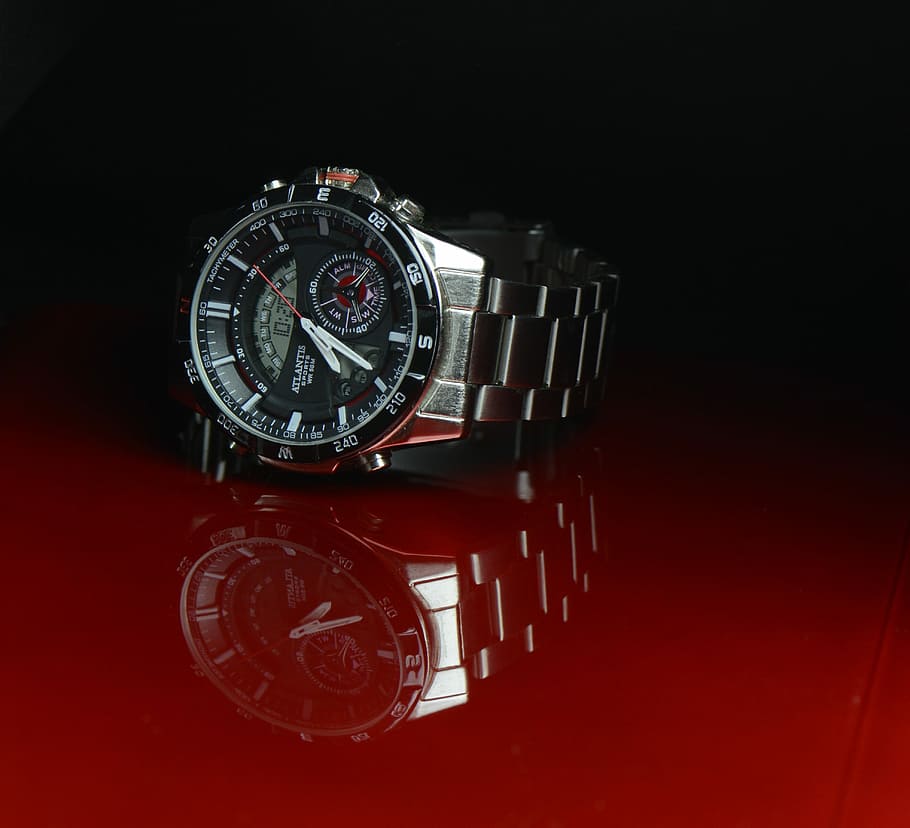 Time, Pointers, Hours, Display, Watch, men's watch, studio shot, close-up, day, wristwatch