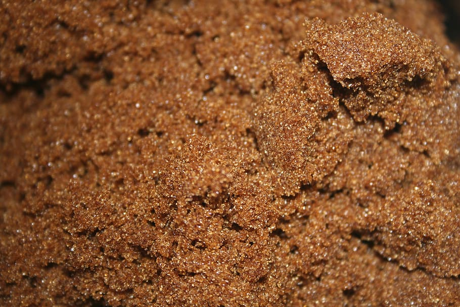 fotografia de close-up, marrom, açúcar, açúcar mascavo, comida, sobremesa, doce, ingrediente, cozimento, cozinha