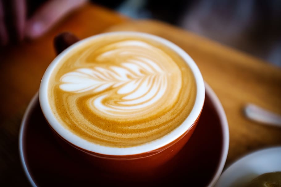 cappuccino, leaf art, beverage, breakfast, caffeine, coffee, coffee drink, coffee mug, cup, drink