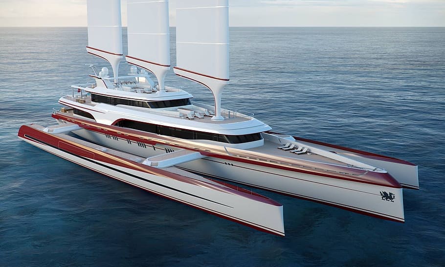 trimaran, super trimaran, superyacht, luxury, yacht, sailing, luxurious, lifestyles separated by comma, water, sea
