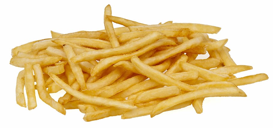 potato fries, food, eat, diet, mcdonalds, french, fries, plate, cut out, yellow