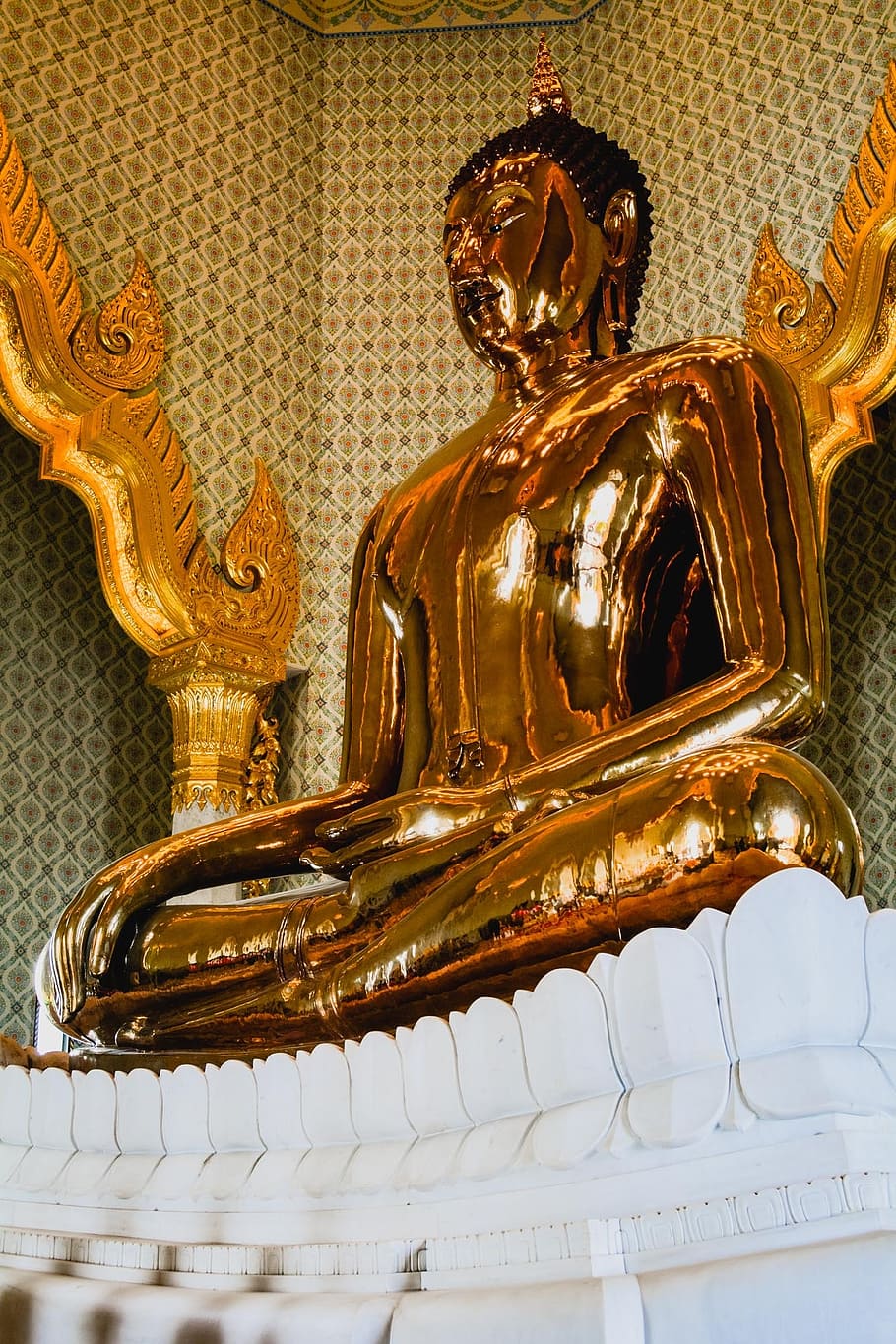 estátua de buda, h, budismo, fé, que respeito, uma peregrinação, coisa sagrada, adoração, mérito, templo da tailândia