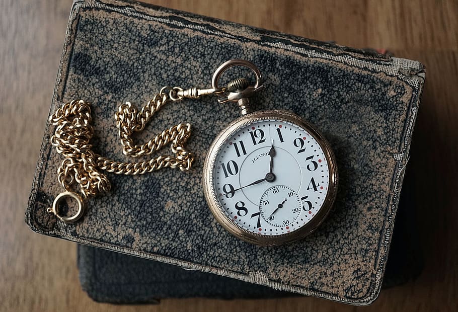 pocketwatch, timepiece, vintage, retro, antique, time, clock, watch, indoors, instrument of time