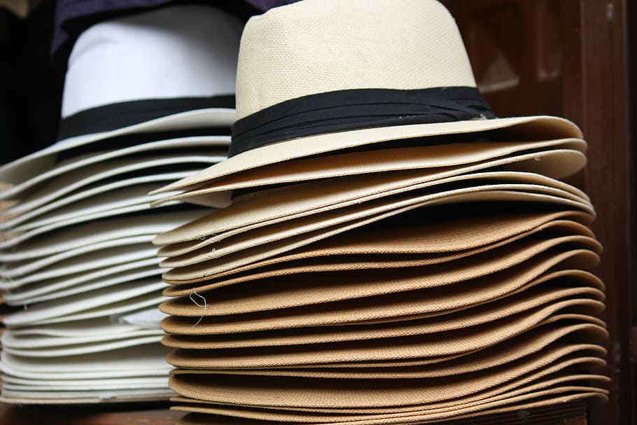 Hats, Headgear, Headwear, Fashion, Style, stack, industry, close-up, paper, day