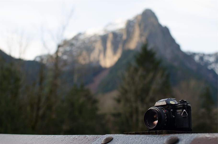 minolta, camera, photography, lens, slr, camera - Photographic Equipment, outdoors, nature, mountain, travel
