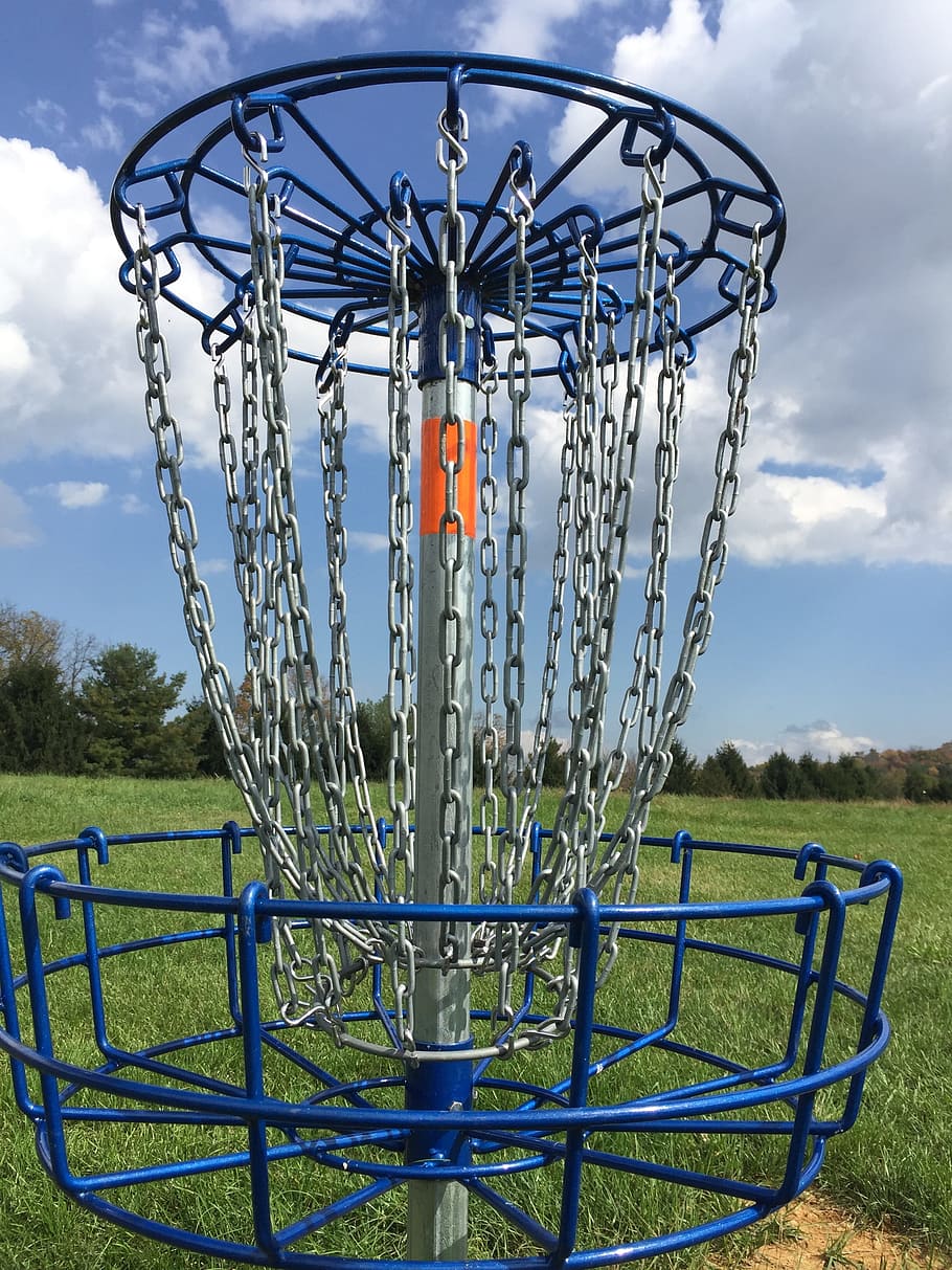 Disc Golf, Frisbee Golf, disc golf basket, frisbee golf basket, disc golf target, frisbee golf target, disc golf pin, frisbee golf pin, outdoors, sport