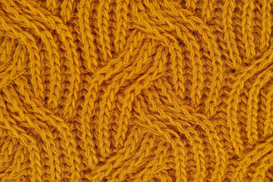 orange knit, yellow, fabric, wool, yarn, kazakh, cardigan, weaving, production, painted