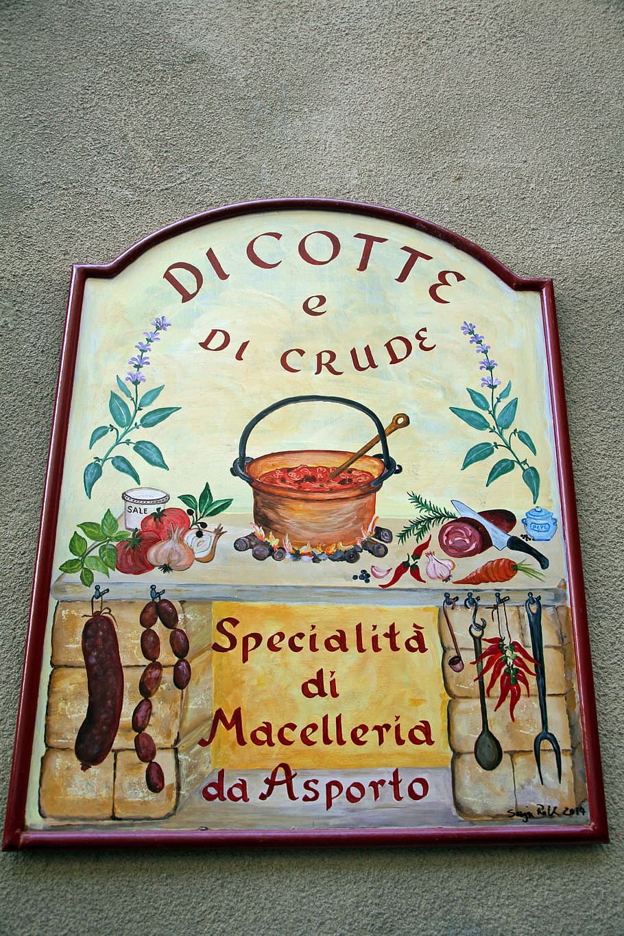 Italiano, letrero, vintage, retro, letrero italiano, restaurante, comida, texto, en el interior, bebida