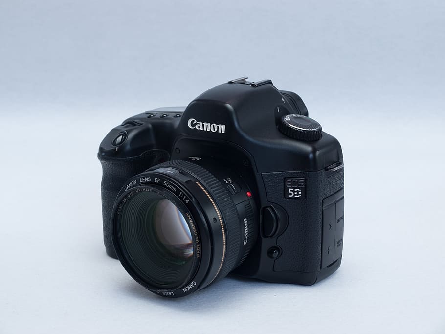 preto, canon eos 5, 5d, Câmera, lente, Canon Eos 5D, produtos eletrônicos, foto, temas de fotografia, equipamento fotográfico - câmera