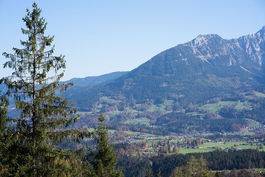 berchtesgaden country, winter, fog, autumn, bavaria, idyll, mood, vacations, mountains, berchtesgaden