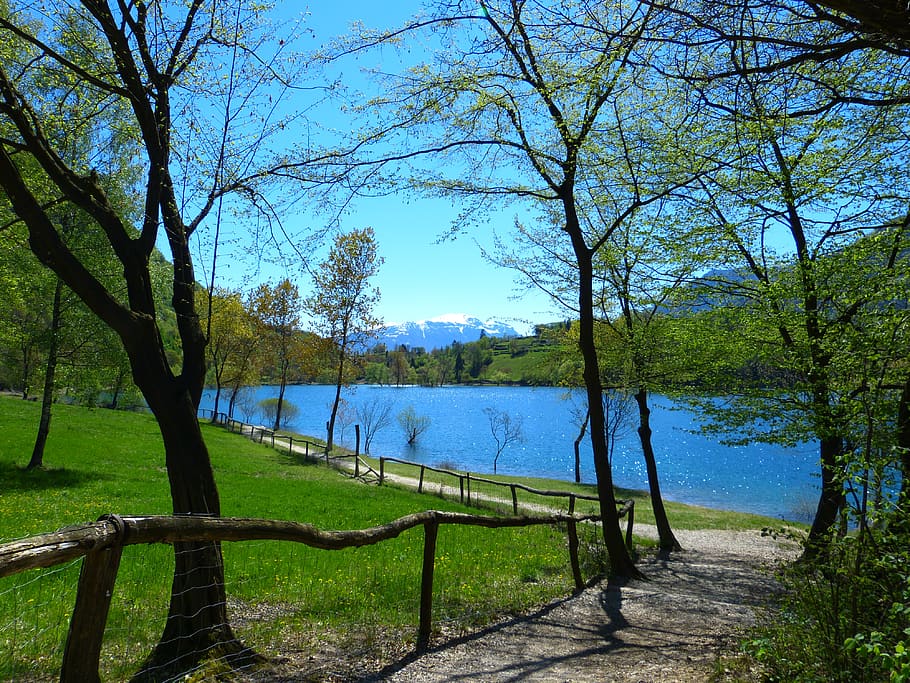 tenno lake, lago di tenno, italy, away, mountains, water, promenade, trail, nature, leisure