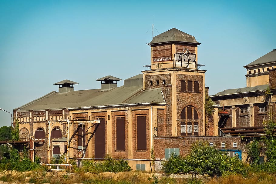 architecture, factory, old factory, industry, building, ruin, factory building, industrial plant, lapsed, old