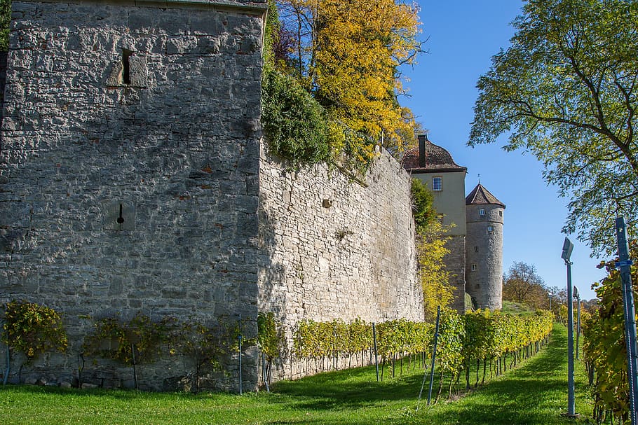 castle stetten, künzelsau, cooking stetten, house of hohenstaufen, castle, fortress, kocher, the kocher valley, architecture, plant