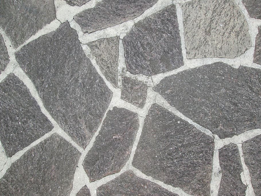 pavimento de pedra, telhas de pedra, cinza, telha, piso, material, natural, ao ar livre, calçada, bloco
