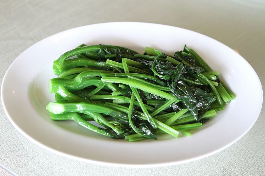 stir-fried vegetables, chinese food, stir-fried kale, kale, food, vegetable, freshness, gourmet, green Color, food and drink