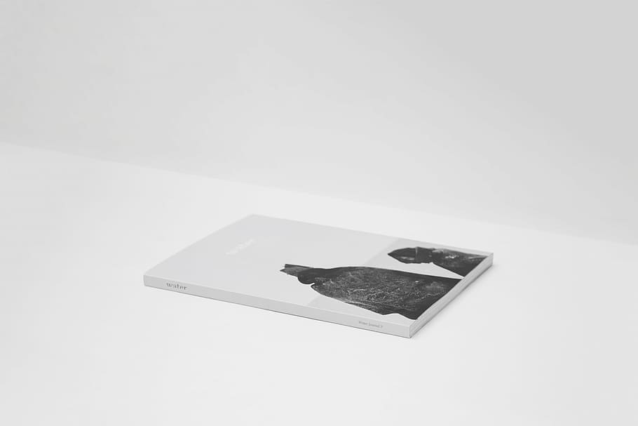 black, white, board, book, read, knowledge, black and white, copy space, studio shot, white background