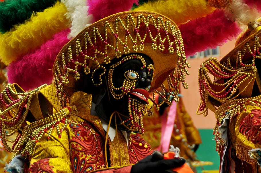 Tari, Topeng, Peru, Warna, Pesta, tradisi, budaya, multi-warna, topeng - Menyamar, karnaval