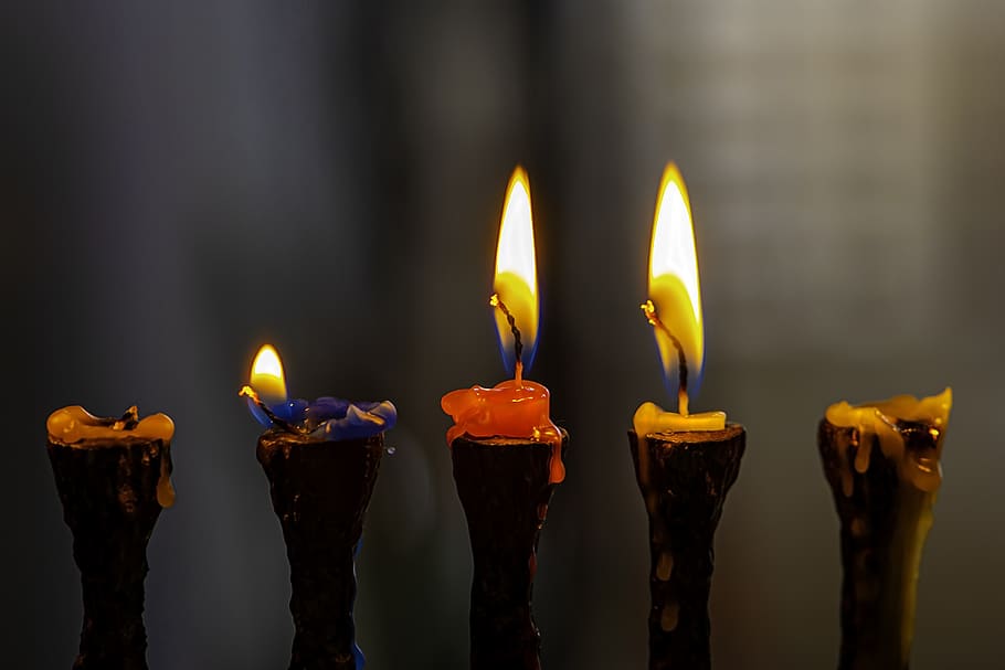 candlelight, candle, flame, lights, religion, chanukah, jewish, hanukkah, celebration, fire